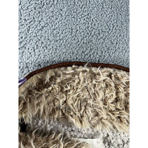 Altar'd State Vest Women Medium Open Front Faux Shearling Wool Blend Outerwear - Picture 8 of 16